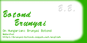 botond brunyai business card